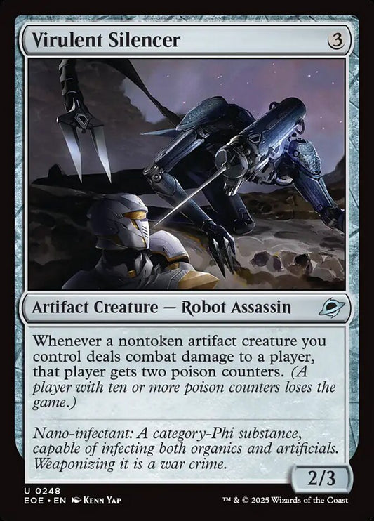 MTG Card Title: Virulent Silencer EOE/248