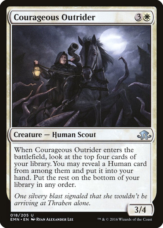 MTG Card Title: Courageous Outrider EMN/18
