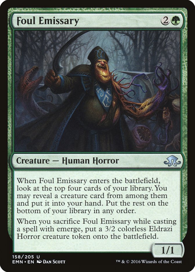 MTG Card Title: Foul Emissary EMN/158