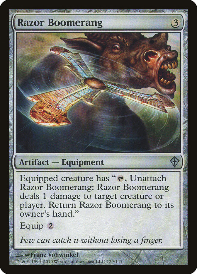 MTG Card Title: Razor Boomerang WWK/129