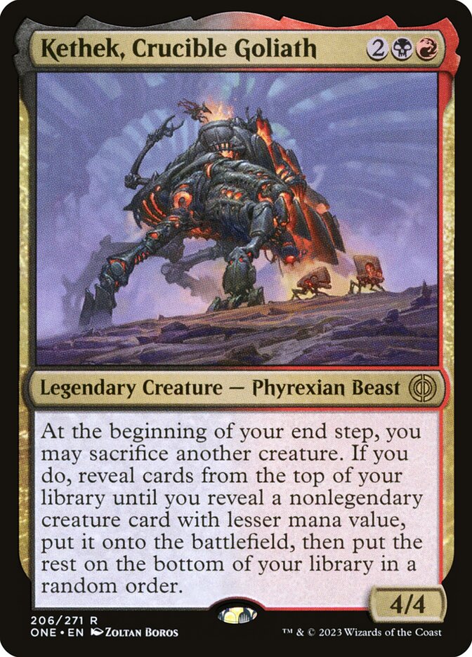 MTG Card Title: Kethek, Crucible Goliath ONE/206