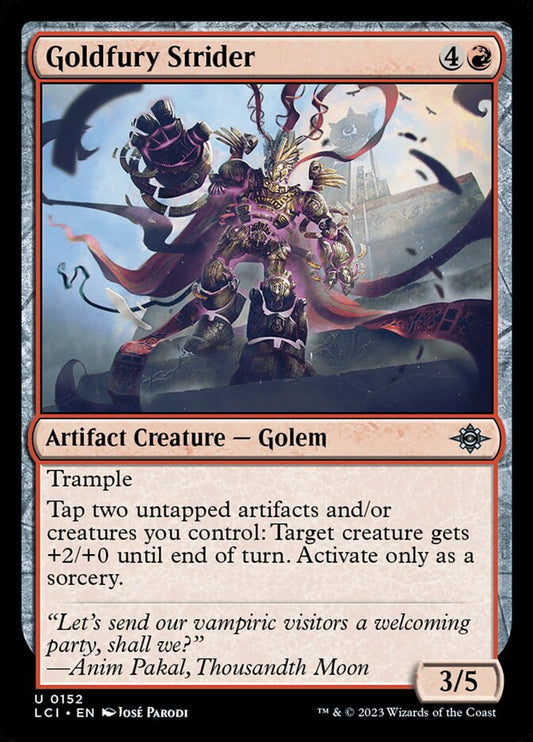 MTG Card Title: Goldfury Strider LCI/152