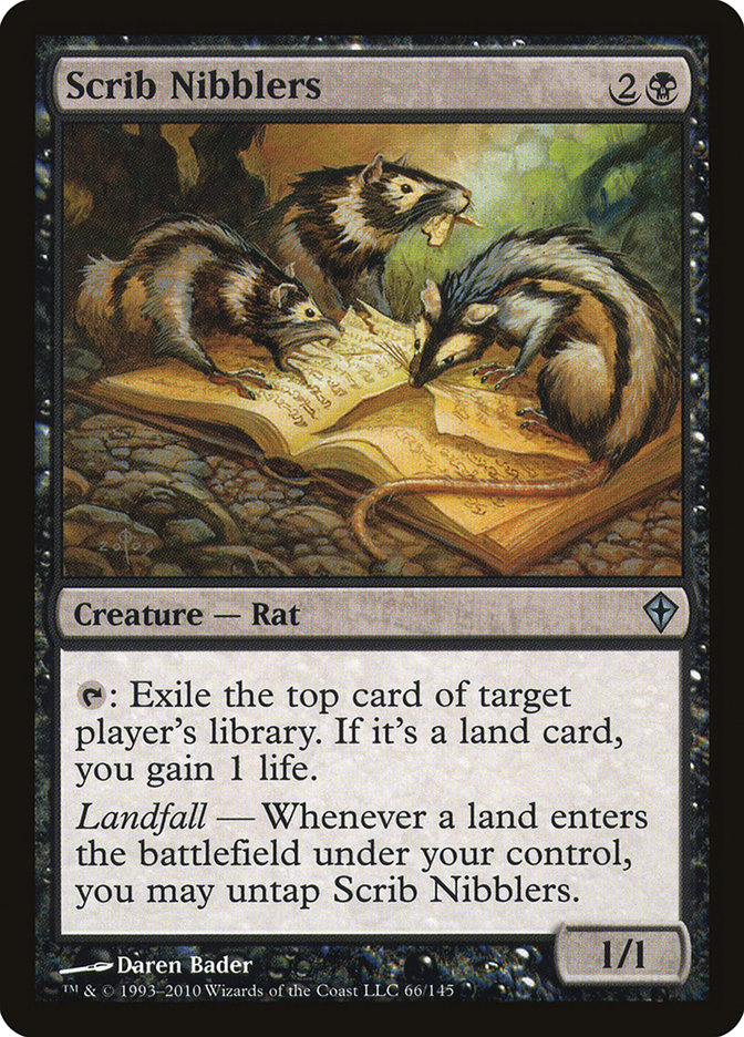 MTG Card Title: Scrib Nibblers WWK/66