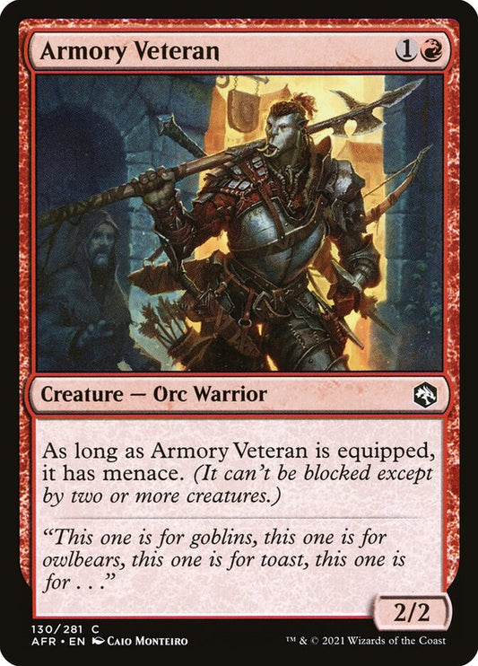 MTG Card Title: Armory Veteran AFR/130