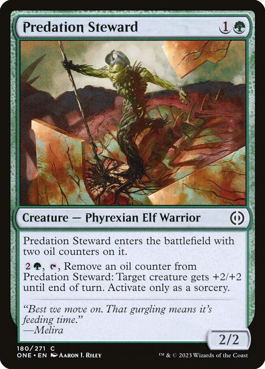 MTG Card Title: Predation Steward ONE/180