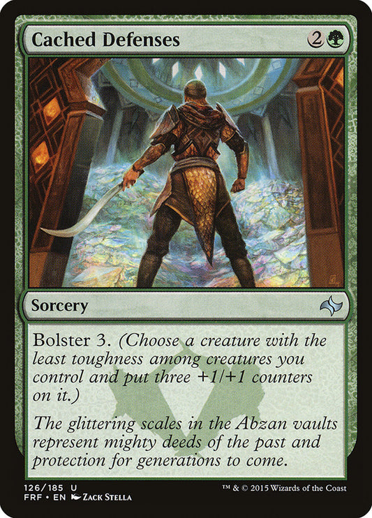 MTG Card Title: Cached Defenses FRF/126