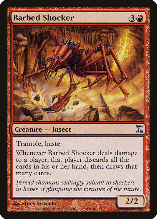MTG Card Title: Barbed Shocker TSP/144