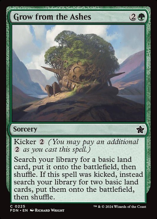 MTG Card Title: Grow from the Ashes FDN/225