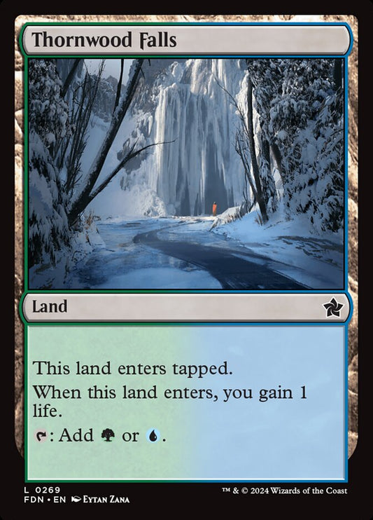 MTG Card Title: Thornwood Falls FDN/269