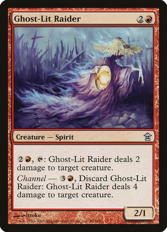 MTG Card Title: Ghost-Lit Raider SOK/99
