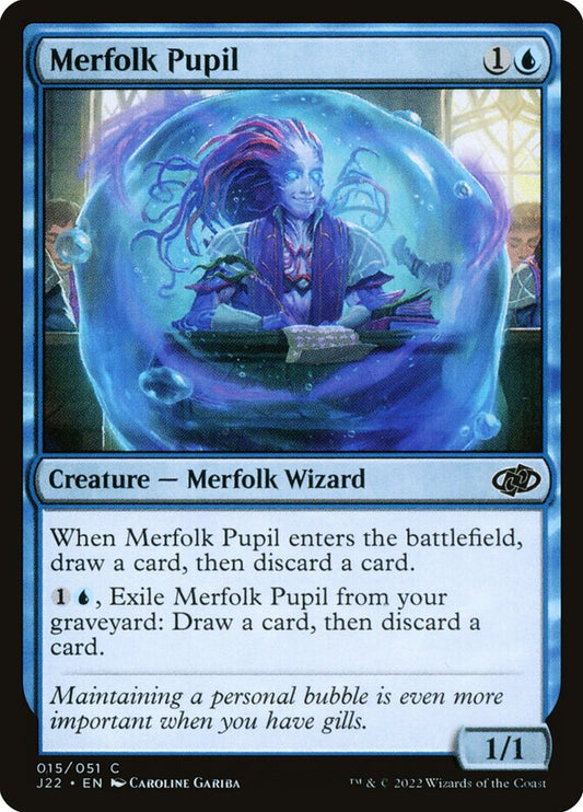 MTG Card Title: Merfolk Pupil J22/15