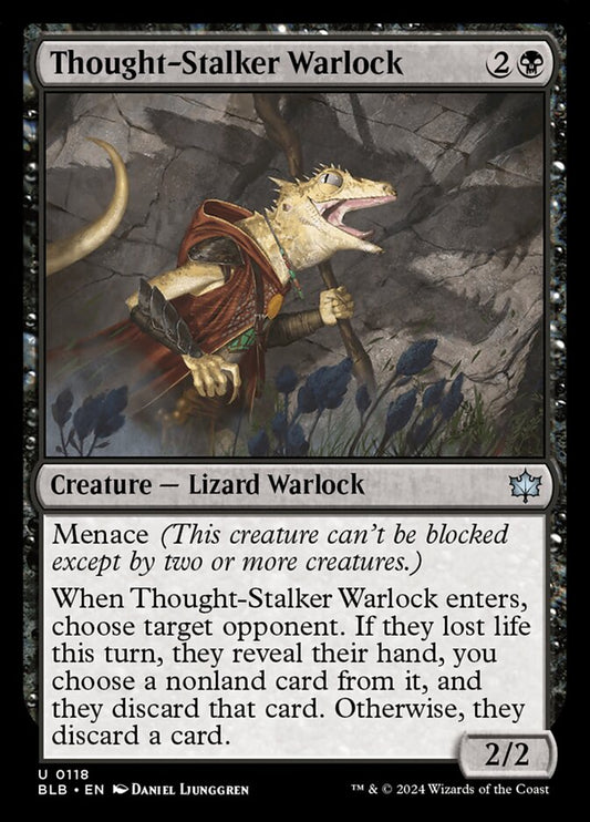 MTG Card Title: Thought-Stalker Warlock BLB/118