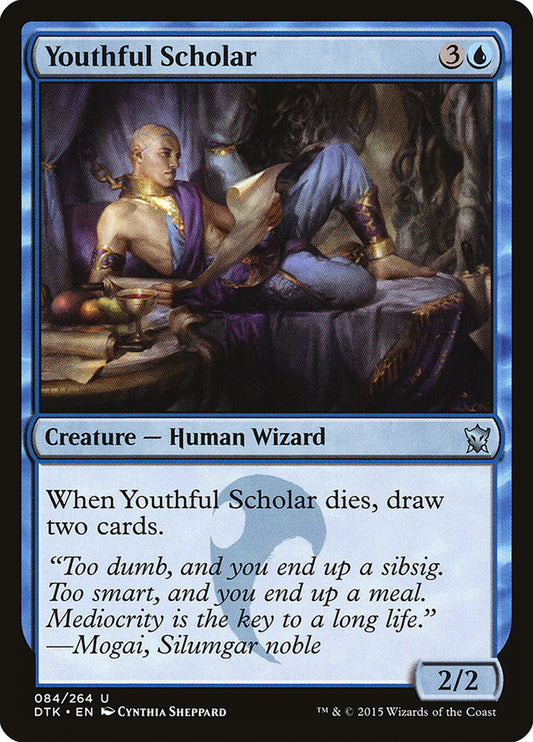 MTG Card Title: Youthful Scholar DTK/84