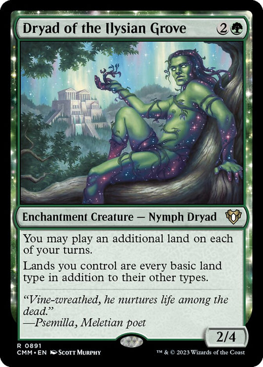 MTG Card Title: Dryad of the Ilysian Grove CMM/891