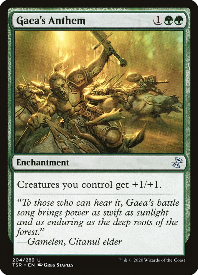 MTG Card Title: Gaea's Anthem TSR/204