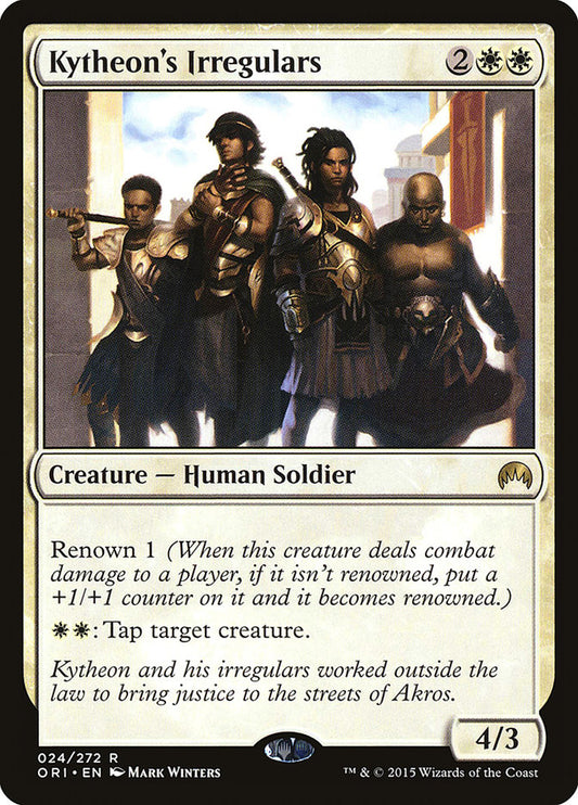 MTG Card Title: Kytheon's Irregulars ORI/24