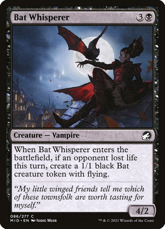 MTG Card Title: Bat Whisperer MID/86