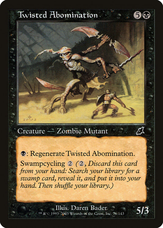 MTG Card Title: Twisted Abomination SCG/76