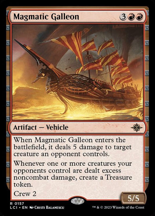 MTG Card Title: Magmatic Galleon LCI/157