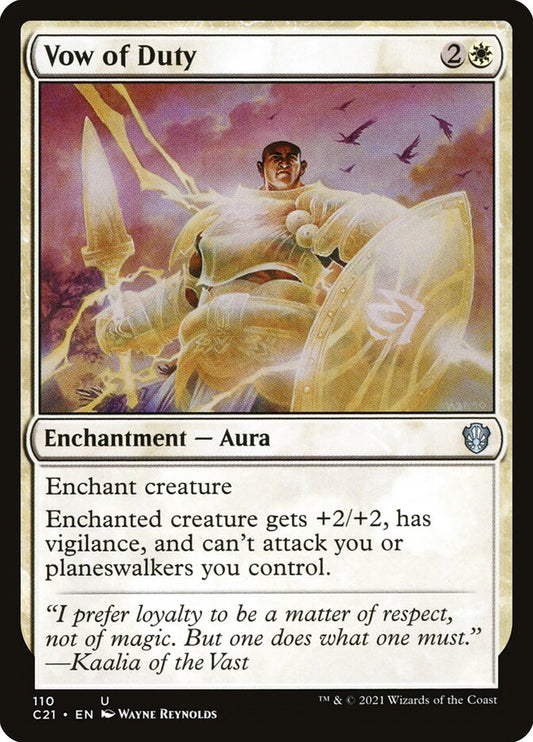 MTG Card Title: Vow of Duty C21/110