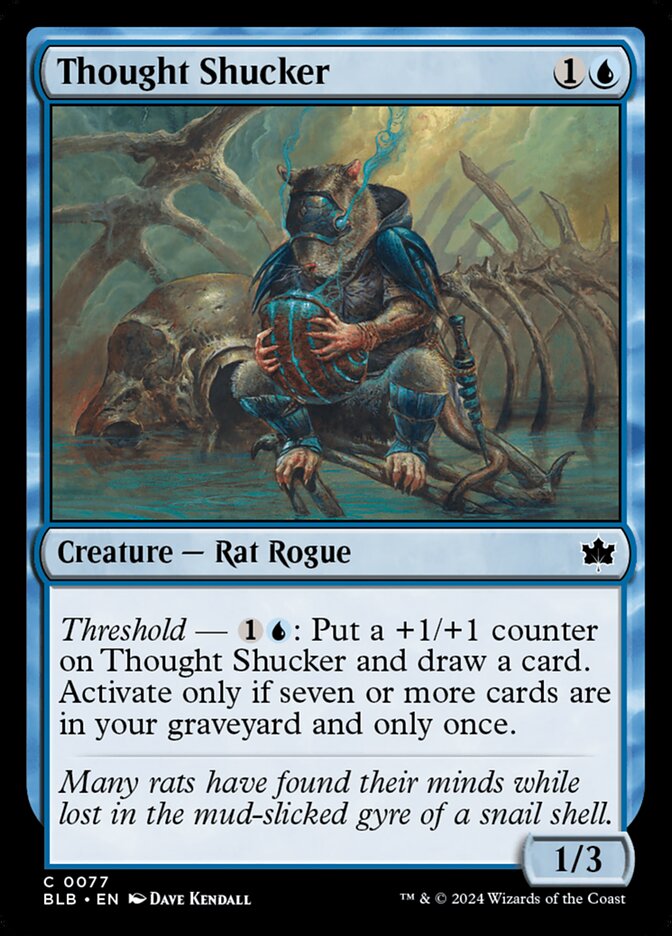 MTG Card Title: Thought Shucker BLB/77