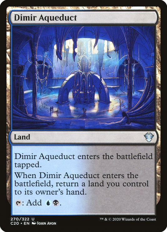 MTG Card Title: Dimir Aqueduct C20/270