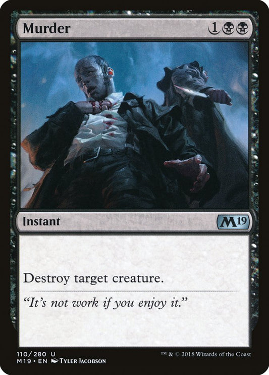 MTG Card Title: Murder M19/110
