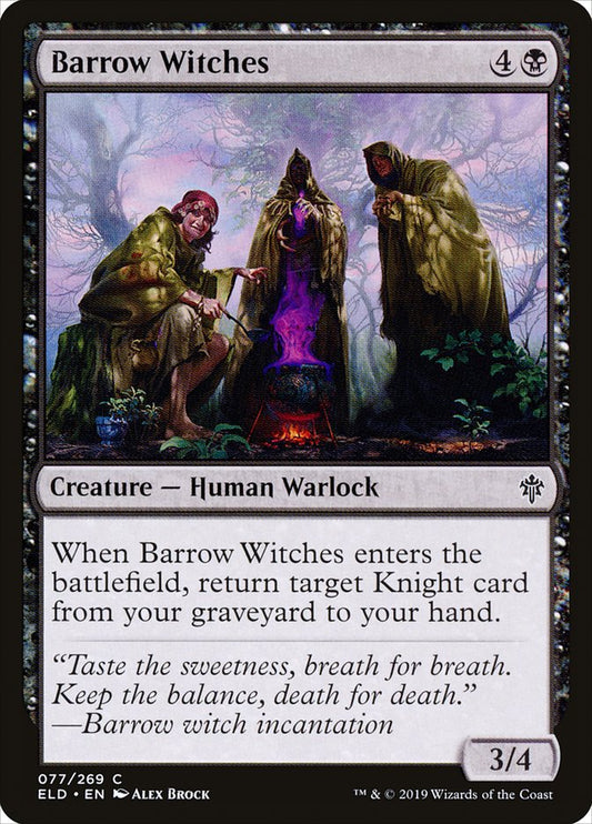MTG Card Title: Barrow Witches ELD/77