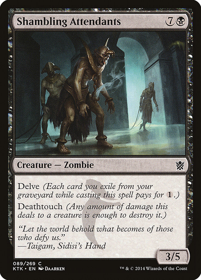 MTG Card Title: Shambling Attendants KTK/89