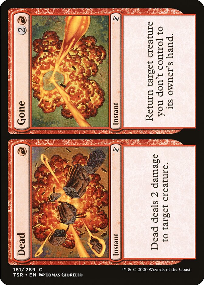 MTG Card Title: Dead // Gone TSR/161