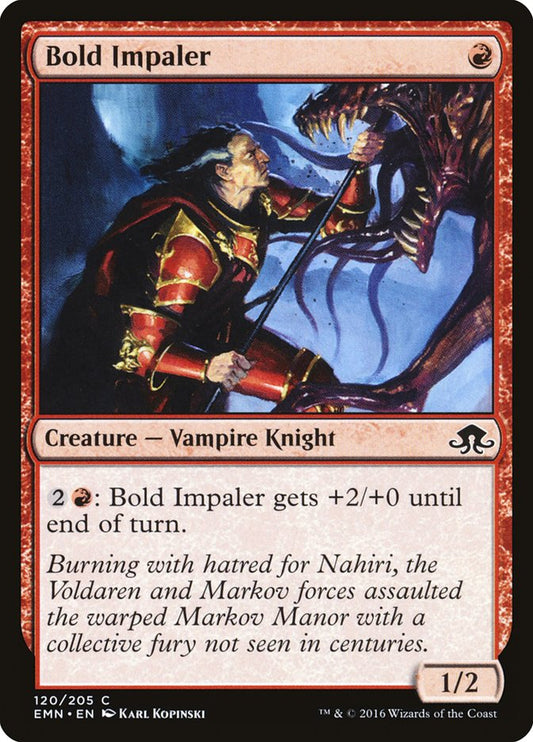 MTG Card Title: Bold Impaler EMN/120