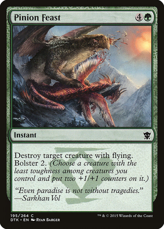 MTG Card Title: Pinion Feast DTK/195