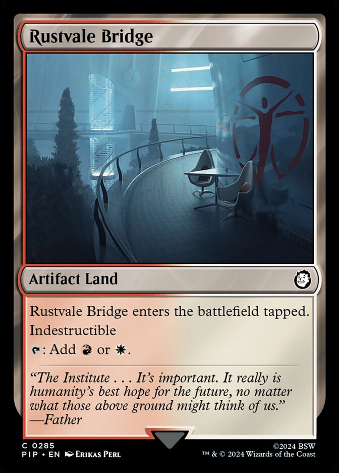 MTG Card Title: Rustvale Bridge PIP/285