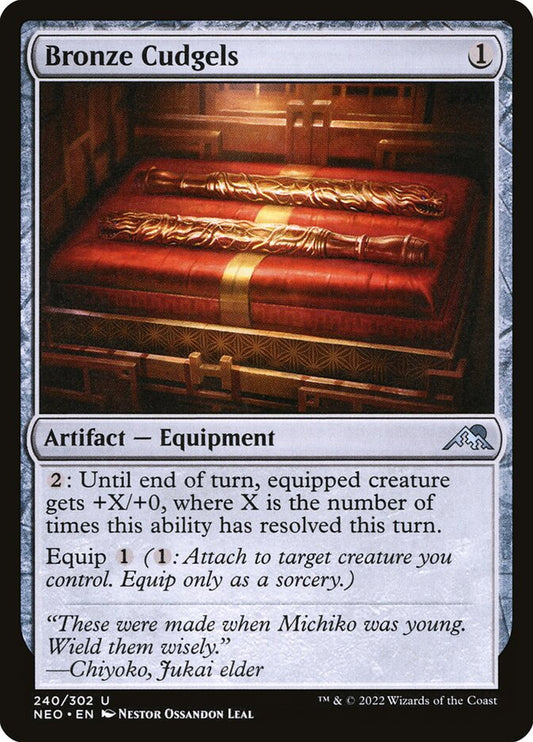 MTG Card Title: Bronze Cudgels NEO/240