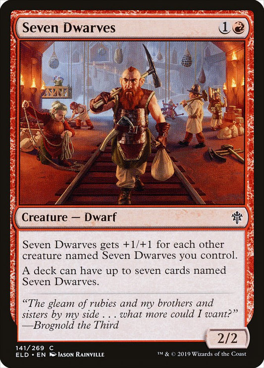 MTG Card Title: Seven Dwarves ELD/141