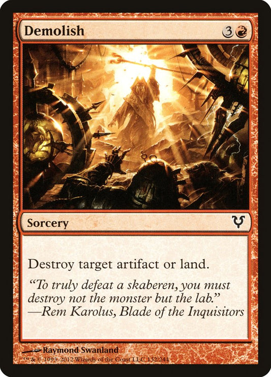 MTG Card Title: Demolish AVR/132