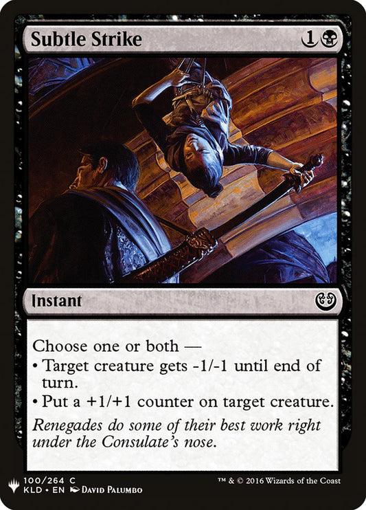 MTG Card Title: Subtle Strike PLST/KLD-100