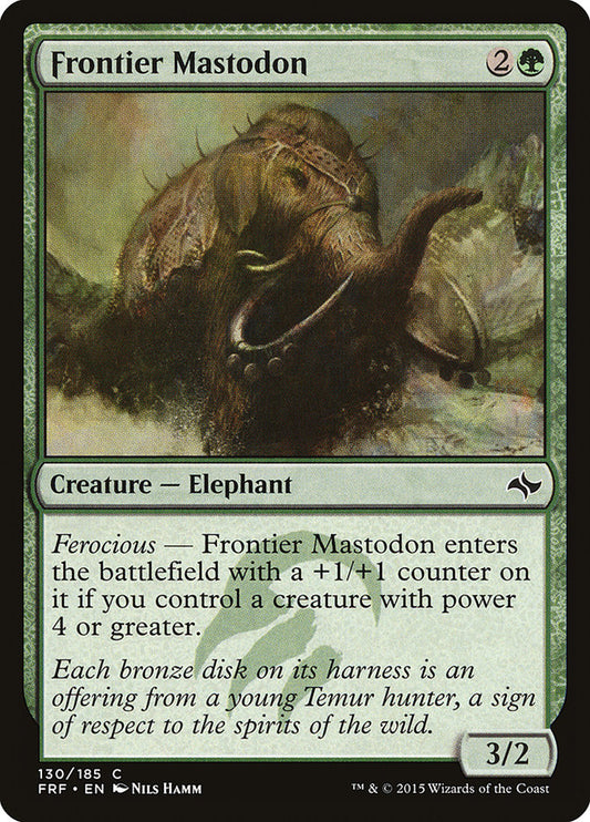 MTG Card Title: Frontier Mastodon FRF/130