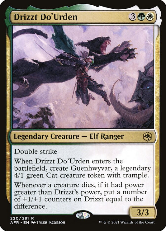 MTG Card Title: Drizzt Do'Urden AFR/220