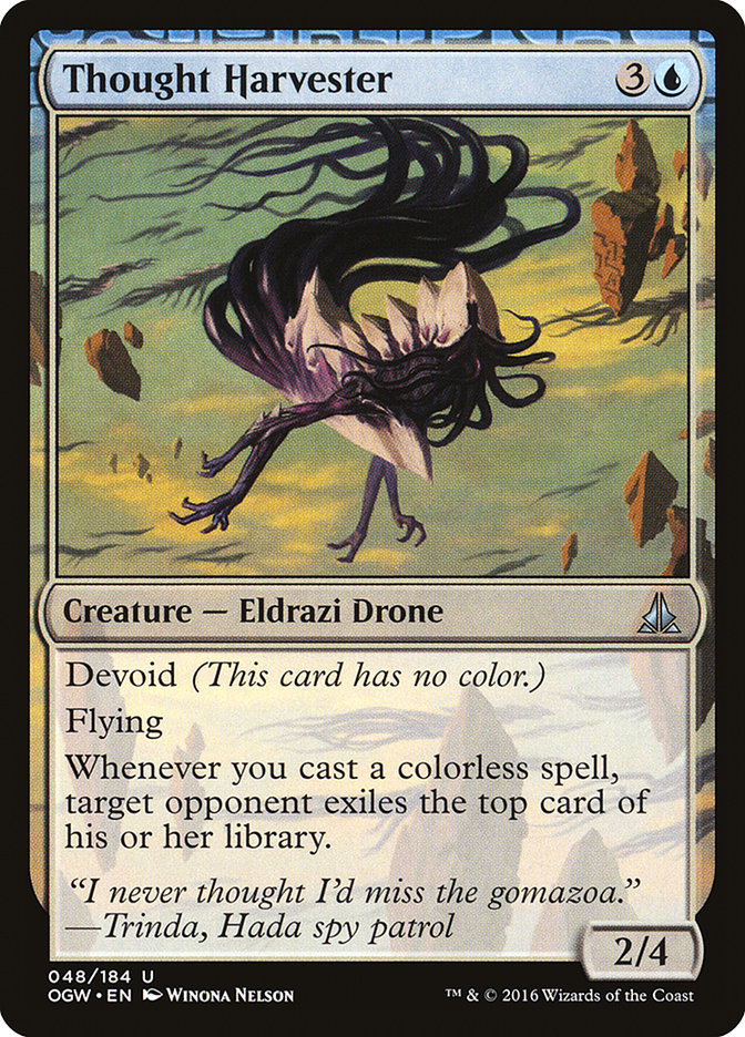MTG Card Title: Thought Harvester OGW/48