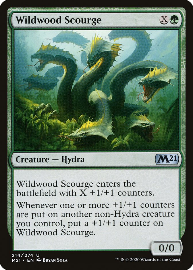 MTG Card Title: Wildwood Scourge M21/214