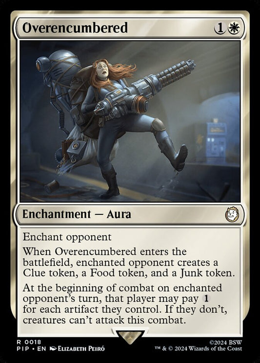 MTG Card Title: Overencumbered PIP/18