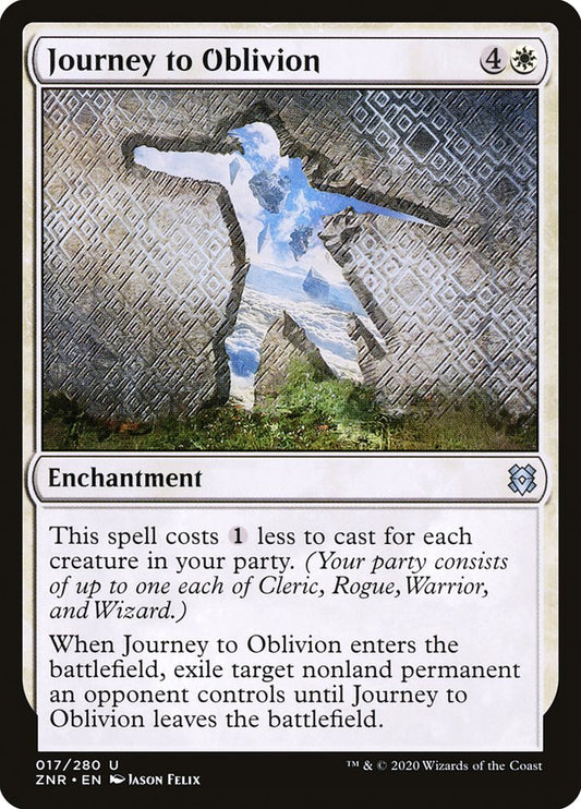 MTG Card Title: Journey to Oblivion ZNR/17