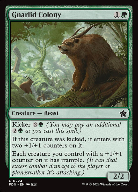 MTG Card Title: Gnarlid Colony FDN/224