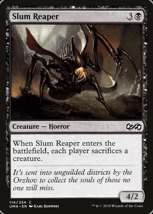 MTG Card Title: Slum Reaper UMA/114