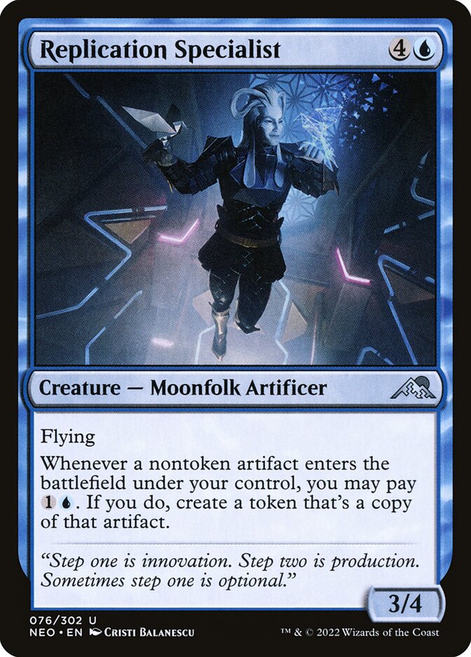 MTG Card Title: Replication Specialist NEO/76