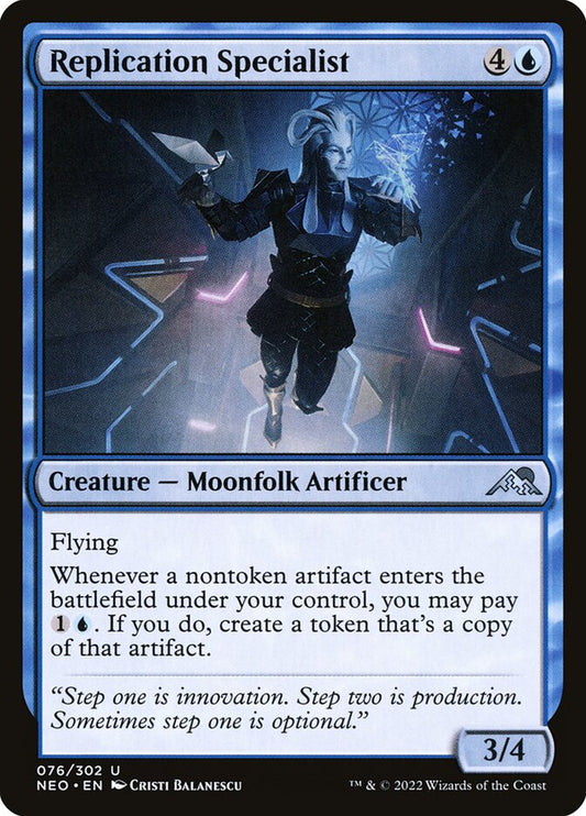 MTG Card Title: Replication Specialist NEO/76