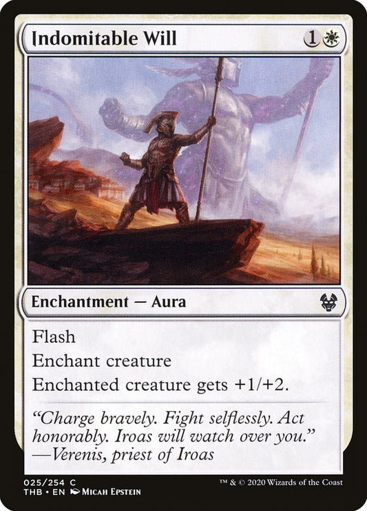 MTG Card Title: Indomitable Will THB/25