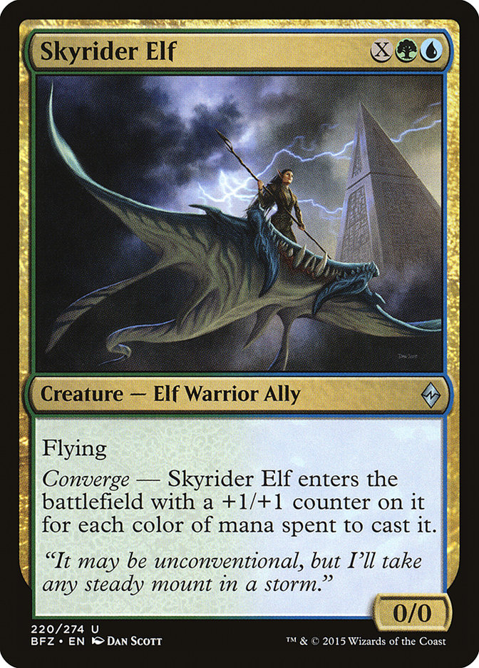 MTG Card Title: Skyrider Elf BFZ/220