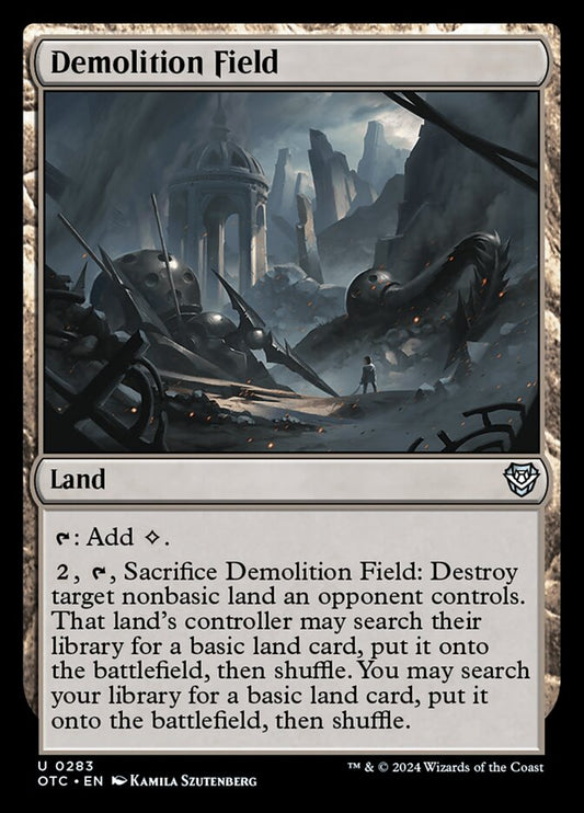 MTG Card Title: Demolition Field OTC/283